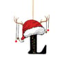 Christmas Letter Ornament  26 Alphabet Initial Pendants For Christmas Tree Personalized Holiday  Ne 15