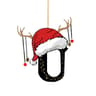 Christmas Letter Ornament  26 Alphabet Initial Pendants For Christmas Tree Personalized Holiday  Ne 24