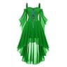 Womens Medieval Witch Dress  Plus Size Gothic Halloween Costume With Cold Shoulder Butterfly Sleeve 8