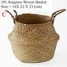 Seagrass Wicker Storage Basket  Woven Folding Plant Pot Cover Laundry Organizer  Home Garden Decora 7