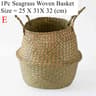 Seagrass Wicker Storage Basket  Woven Folding Plant Pot Cover Laundry Organizer  Home Garden Decora 9
