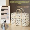Cute Puppy Foldable Travel Organizer Bag  Large Capacity Polyester Luggage Storage Tote For Packing 6
