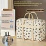 Cute Puppy Foldable Travel Organizer Bag  Large Capacity Polyester Luggage Storage Tote For Packing 8
