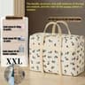Cute Puppy Foldable Travel Organizer Bag  Large Capacity Polyester Luggage Storage Tote For Packing 9
