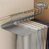 ZShaped Stainless Steel Pants Hanger  SpaceSaving Multifunctional Trouser Rack For Jeans Clothes  C 7
