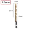 HSS Titanium Coated Twist Drill Bit  14 In Hex Shank Quick Change Power Tool For Wood Plastic Alumi 8