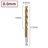 HSS Titanium Coated Twist Drill Bit  14 In Hex Shank Quick Change Power Tool For Wood Plastic Alumi 22