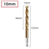 HSS Titanium Coated Twist Drill Bit  14 In Hex Shank Quick Change Power Tool For Wood Plastic Alumi 23