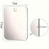 Portable Acrylic Shower Mirror  6 X 4 In Wall Suction Shaving Makeup Mirror For Bathroom Gym Travel 6