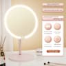 Round LED Makeup Vanity Mirror  Lighted Desktop Beauty Mirror For Makeup Skincare Bathroom  Dressin 6