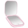 Mini Portable Folding LED Makeup Mirror  Magnifying Compact Pocket Vanity Mirror For Travel Makeup  6