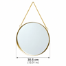 Nordic Round Wall Mounted Mirror  Wrought Iron Decorative Makeup Vanity Mirror For Bathroom Dorm Be 7
