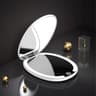 LED Folding Makeup Mirror  TriColor Light DoubleSided 5X Magnifying Portable Vanity Mirror For Trav 7