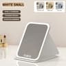 Rechargeable LED Makeup Mirror  3Color Dimmable Touch Screen Foldable Lighted Vanity Mirror For Tra 10
