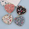 Vintage Floral Pocket Makeup Mirror  Portable DoubleSided Folding Compact Cosmetic Mirror For Women 11