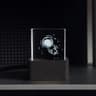 Crystal Cube Smart Weather Clock  WiFi Digital Desktop Photo Display With GIF Animations Album  Hol 6