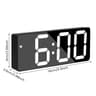 Dimmable Digital Alarm Clock  USB Desktop Clock With Dual Alarms Temperature Display Snooze  Night  8