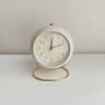 Nordic Silent Quartz Alarm Clock  41 In Compact Metal Table Clock With Night Light Stand For Bedroo 6