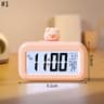 Nordic Silent Quartz Alarm Clock  41 In Compact Metal Table Clock With Night Light Stand For Bedroo 10