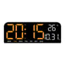 Large LED Digital Wall Clock  945 In Temperature Date Week Display Dual Alarm Countdown Clock With  8