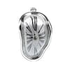 Surreal Melting Wall Clock  Distorted Roman Numeral Quartz Timepiece For Shelf Mantel Home  Garden  8