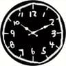 12 In Silent Graffiti Wall Clock  Modern Cartoon Number Round Hanging Clock For Bedroom Office  Liv 7