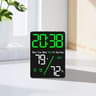 Digital LED Alarm Clock  Dimmable Wall  Table Clock With Temperature Humidity Display USB Charging  7