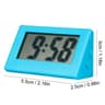 Compact Digital Desk Clock  Battery Operated Mini Silent Alarm Clock With Clear Display For Bedroom 7