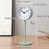 European Style Metal Desktop Alarm Clock  Silent Quartz Geometric Table Clock For Bedroom Office  H 7