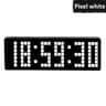 13 In Pixel LED Digital Wall Clock  Remote Control Countdown Stopwatch Timer With 1224 Hr For Home  6