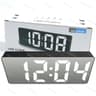 Curved LED Mirror Alarm Clock  Large Screen Digital Desk Clock For Bedroom Students Home Office Plu 7