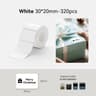 Thermal Label Rolls  White Color  Transparent Adhesive Stickers For B1 B21 B31  B3S Printers With A