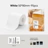 Thermal Label Rolls  White Color  Transparent Adhesive Stickers For B1 B21 B31  B3S Printers With A