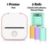 Mini Sticker Printer  T02 Bluetooth Inkless Photo  Note Printing For IOS Android DIY Journals And S