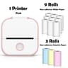 Mini Sticker Printer  T02 Bluetooth Inkless Photo  Note Printing For IOS Android DIY Journals And S