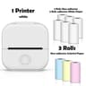 Mini Sticker Printer  T02 Bluetooth Inkless Photo  Note Printing For IOS Android DIY Journals And S