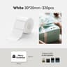 Thermal Label Roll  White Color  Transparent Adhesive Stickers For B1 B21 B3S  K3 Printers For Home