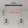 Modern Glass LED Pendant Lamp  Adjustable Hanging Chandelier For Living Room Dining Room And Kitche 9