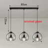 Modern Glass LED Pendant Lamp  Adjustable Hanging Chandelier For Living Room Dining Room And Kitche 10