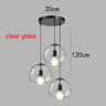 Modern Glass LED Pendant Lamp  Adjustable Hanging Chandelier For Living Room Dining Room And Kitche 15