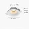Recessed Gypsum Downlight  GU10 AntiGlare Borderless Ceiling Spotlight For Living Room Bedroom And  7