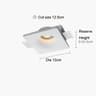 Recessed Gypsum Downlight  GU10 AntiGlare Borderless Ceiling Spotlight For Living Room Bedroom And  9