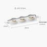 Recessed Gypsum Downlight  GU10 AntiGlare Borderless Ceiling Spotlight For Living Room Bedroom And  10