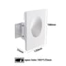 Recessed Gypsum LED Step Light  COB Embedded Stair Wall Lamp For Corridor Hallway  Indoor Decorativ 9