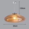 Modern Glass LED Pendant Chandelier  Adjustable Hanging Ceiling Lamp For Dining Room Living Room An 7