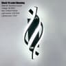 Modern LED Wall Lamp  Three Curved Line Accent Light In Black Or White For Living Room Bedroom Head 6