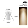 1W Mini LED Spotlight  DC 12V Recessed Downlight For 059 In Cutout For Ceiling Cabinet Showcase  Di 6