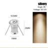 1W Mini LED Spotlight  DC 12V Recessed Downlight For 059 In Cutout For Ceiling Cabinet Showcase  Di 9