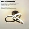 Modern LED Ceiling Light  20 W Simple Tricolor Lamp In Black Or White For Corridor Entryway Stairca 6