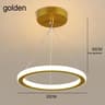 Modern Pendant Light  3 Color Hanging Lamp In Gold Or Black For Basement Corridor Aisle And Cloakro 7